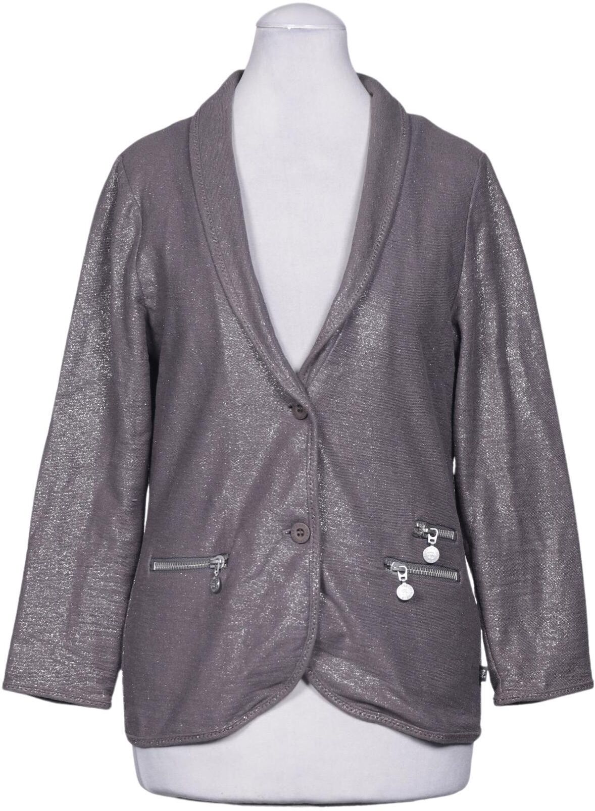 le temps des cerises Damen Blazer, Grau, Gr. S, Baumwolle - Second Hand