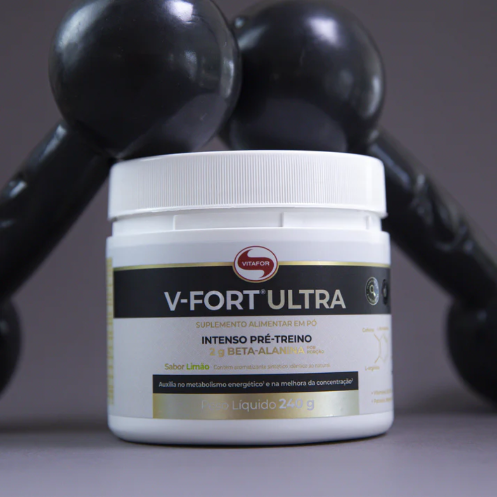 Vitafor V-Fort Ultra Pre-Training Powder Food Supplement 240g Grape Data di scadenza: 2026-11-30