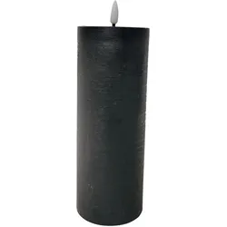 Kerze mit LED Mandy in Schwarz