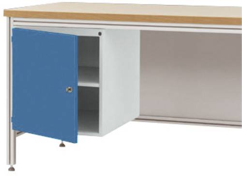 Manuflex ZB4980.5007 Gehäuse-Unterbau für ALU-Arbeitstische, Nutzhöhe 500mm mit Türanschlag rechts, für Tischtiefe 600mm