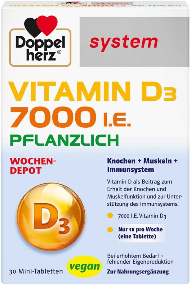 Doppelherz Vitamin D3 7000 I.e. Pflanzlich Sys.tab