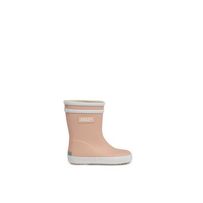 Stiefel AIGLE "Baby-Flac 2", Mädchen, Gr. 23, rosa (rosa, weiß), Obermaterial: 100% Naturkautschuk NaRubber., Schuhe Stiefel