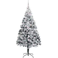 vidaXL, Weihnachtsbaum, Philipp (mit 120 pinken Bällen) (210 cm)