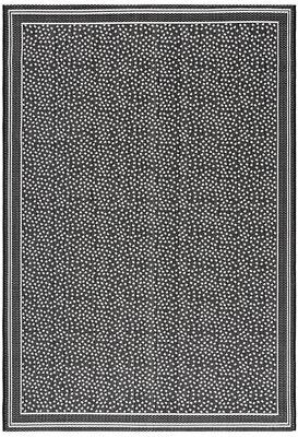"Mariana Indoor/Outdoor Rug - Black, 3'11"" x 5'7"" - Ballard Designs"