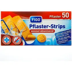 Pflasterstrips Wundpflaster Standard Braun 50 Stück Mixgrößen Erste Hilfe
