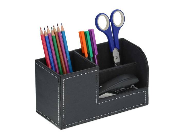 Relaxdays Schreibtisch Organizer Kunstleder