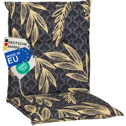 NYVI Gartenstuhl-Auflage Barcelona – Niedriglehnerauflage für Gartenstühle Anzahl:1x;Dessin:Goldene Blätter