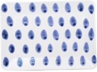 viva by VIETRI Santorini Dot Small Rectangular Platter