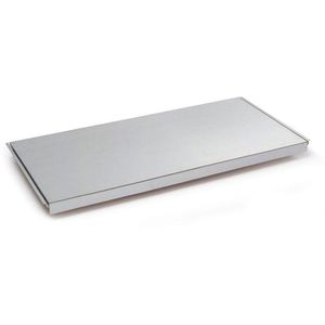 Manuflex Fachboden RF0132, für Schwerlastregal, Stecksystem, 97 x 40cm BxT, silber