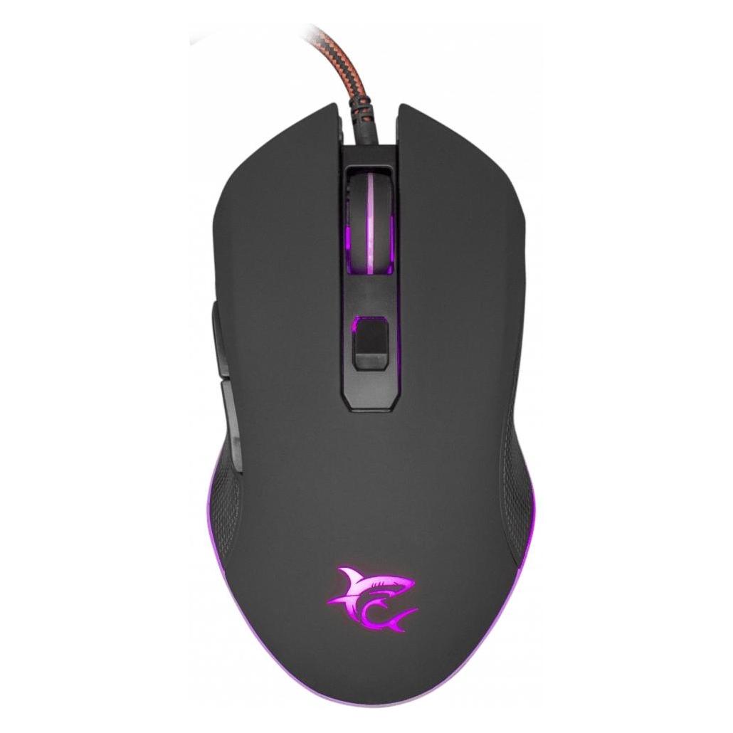 White Gaming mouse Shark Cyrus with backlight, Black (Kabelgebunden) (CYRUS)