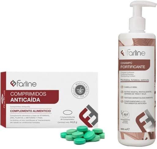 Farline Programa Anticaída 56comp + Champú 500ml