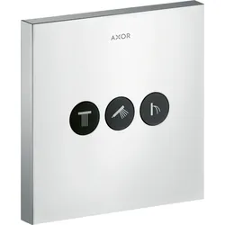hansgrohe AXOR Starck ShowerSelect Square Ventil Unterputzmodell für 3 Verbraucher, 36717000, Farbe: Chrom