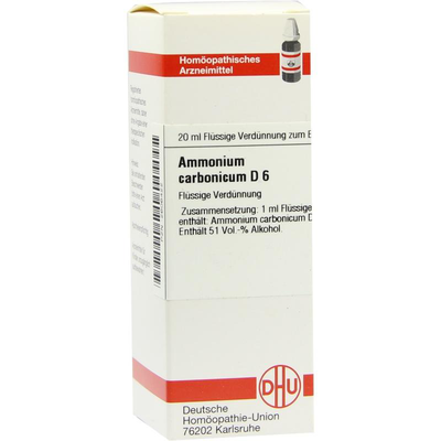 DHU-Arzneimittel GmbH & Co. KG AMMONIUM CARBONICUM D 6 Dilution 20 ml 02606422