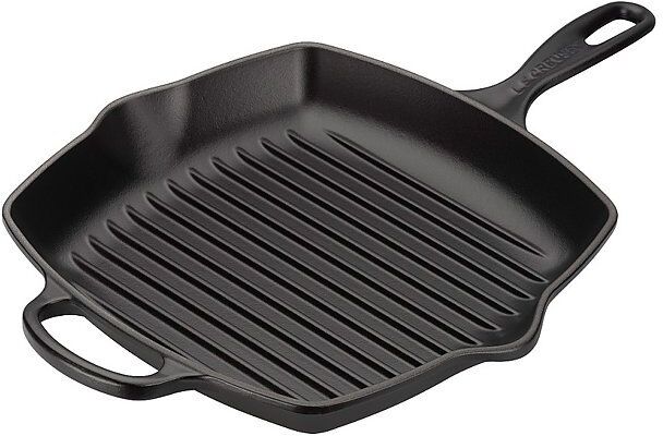 LE CREUSET Grillpfanne quadratisch 26x26cm SIGNATURE  Schwarz schwarz EG
