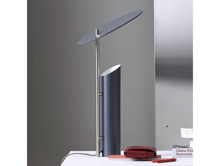 Reflect Tischleuchte Grau - Verpan - Wohnzimmer - Design - Metall - Einflammig