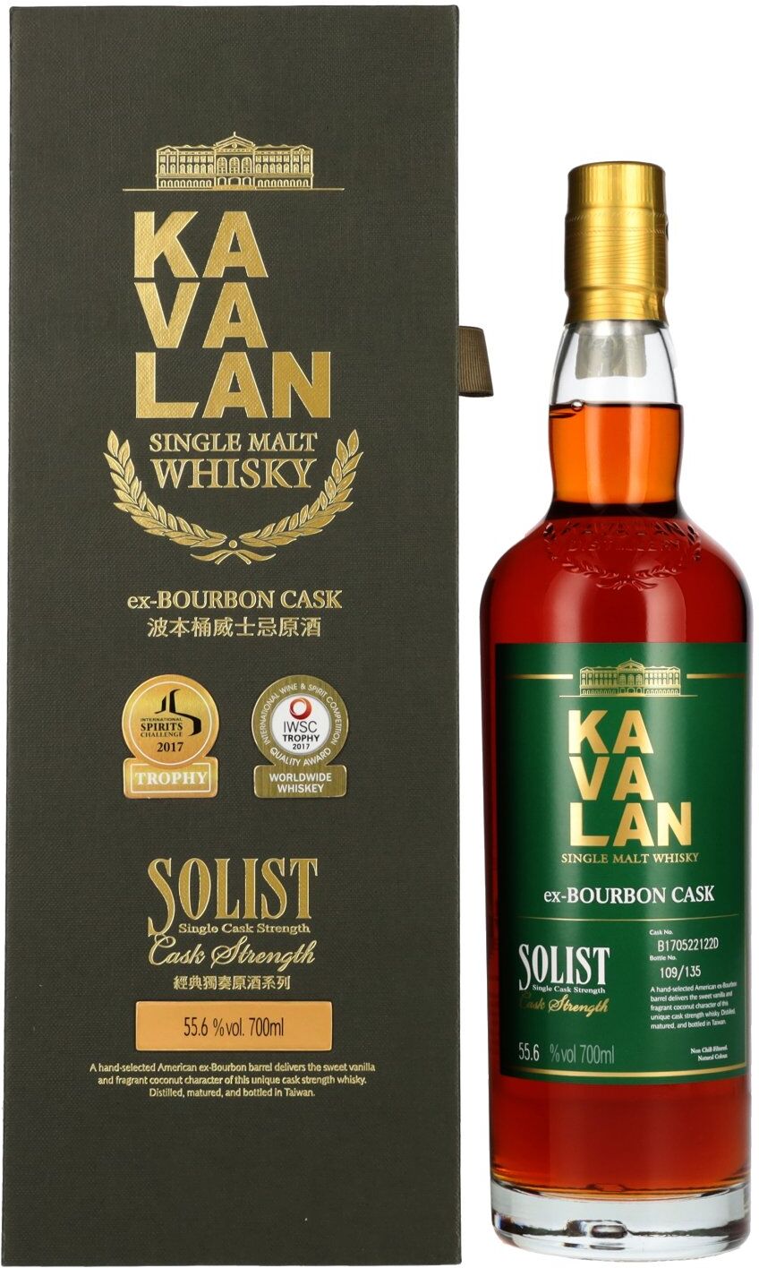 Kavalan Whisky Kavalan SOLIST Single Malt Whisky ex-Bourbon Cask 55,6% Vol. 0,7l in Geschenkbox