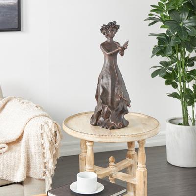 ARCILLA ELEMENTAL Dark Gray Resin Woman Sculpture