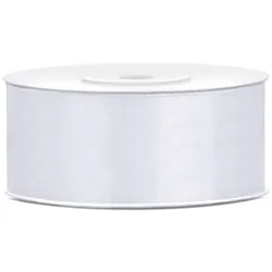 30x Satinband, weiß, 25mm/25m