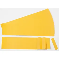 ULTRADEX Einsteckkarten für 50mm Einsteckschiene 420x46mm gelb VE=6 Streifen