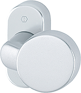 HOPPE Knopf auf Rosette 58G/55, feststehend, Aluminium 3164262