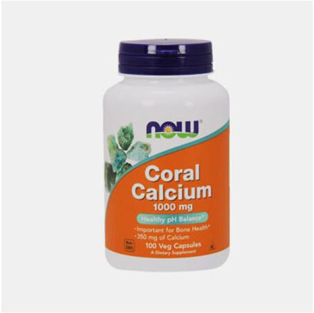 NOW CORAL CALCIUM 1000mg 100 CAPSULAS