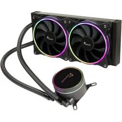 Intertech INTER-TECH Argus Iceman LC240 RGB AiO - Wasserkuehlung mit RGB-Beleuchtung fuer alle gaengigen Socke, CPU Wasserkühler, Schwarz, Mehrfarbig