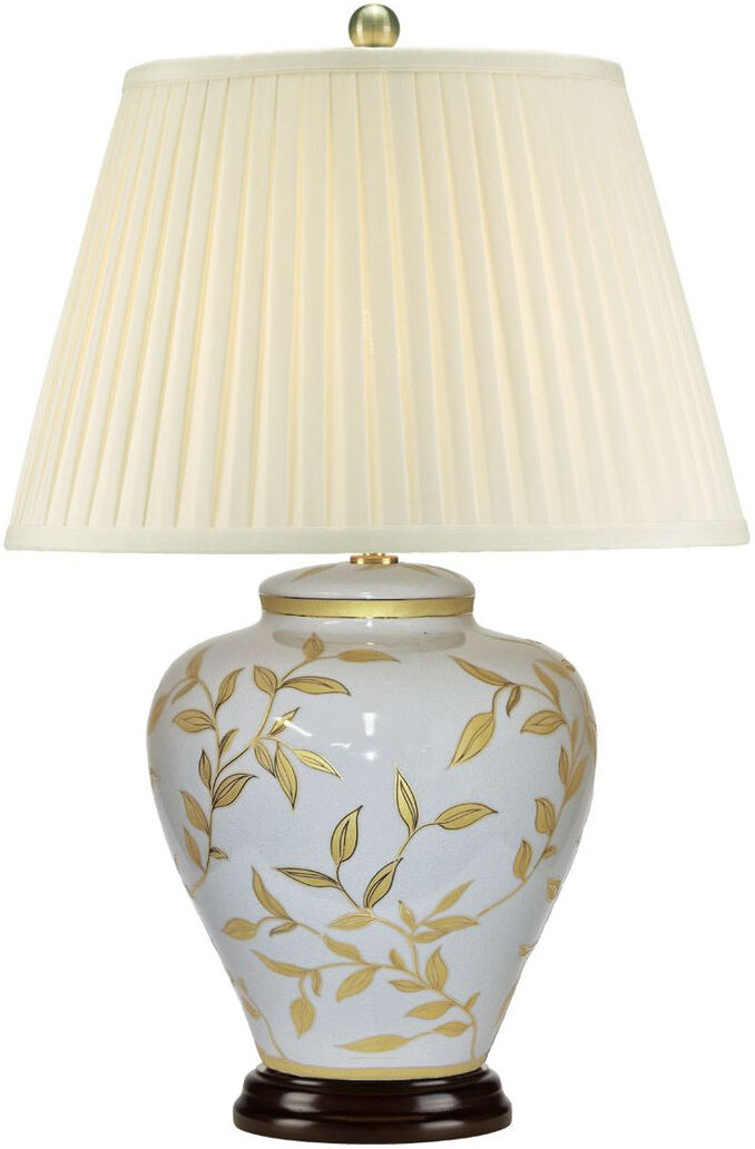 Marlow Home Co. Eisenberg Porcelain Table Lamp Brown;Gold;Gray 62cm H X 31cm W X 31cm D