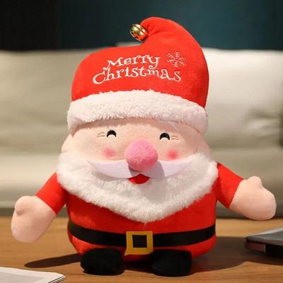 Multicon Wholesale Hub Lovely Santa Claus, Elk Plush Doll, Stuffed Animal Toy, Soft Christmas Decoration, Perfect Gift For Home And Kids santa Claus