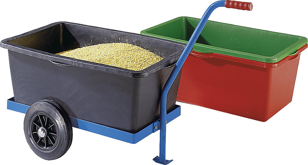 Zweirad-Handwagen, Tragfähigkeit 200 kg, mit Vollgummireifen eurokraft pro