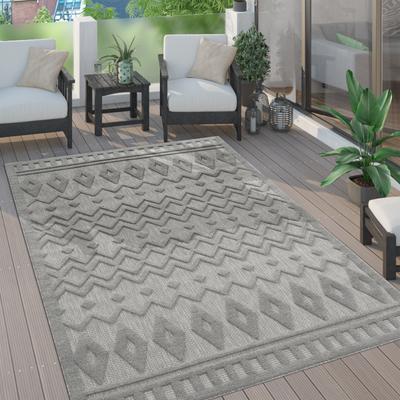 Paco Home Indoor & Outdoor Rug With Geometric Trellis High-Low Pattern