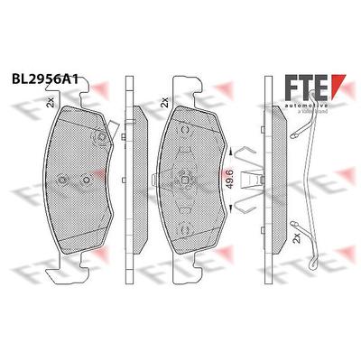 Fte Bremsbelagsatz, Scheibenbremse [Hersteller-Nr. 9011199] für Vauxhall, Opel