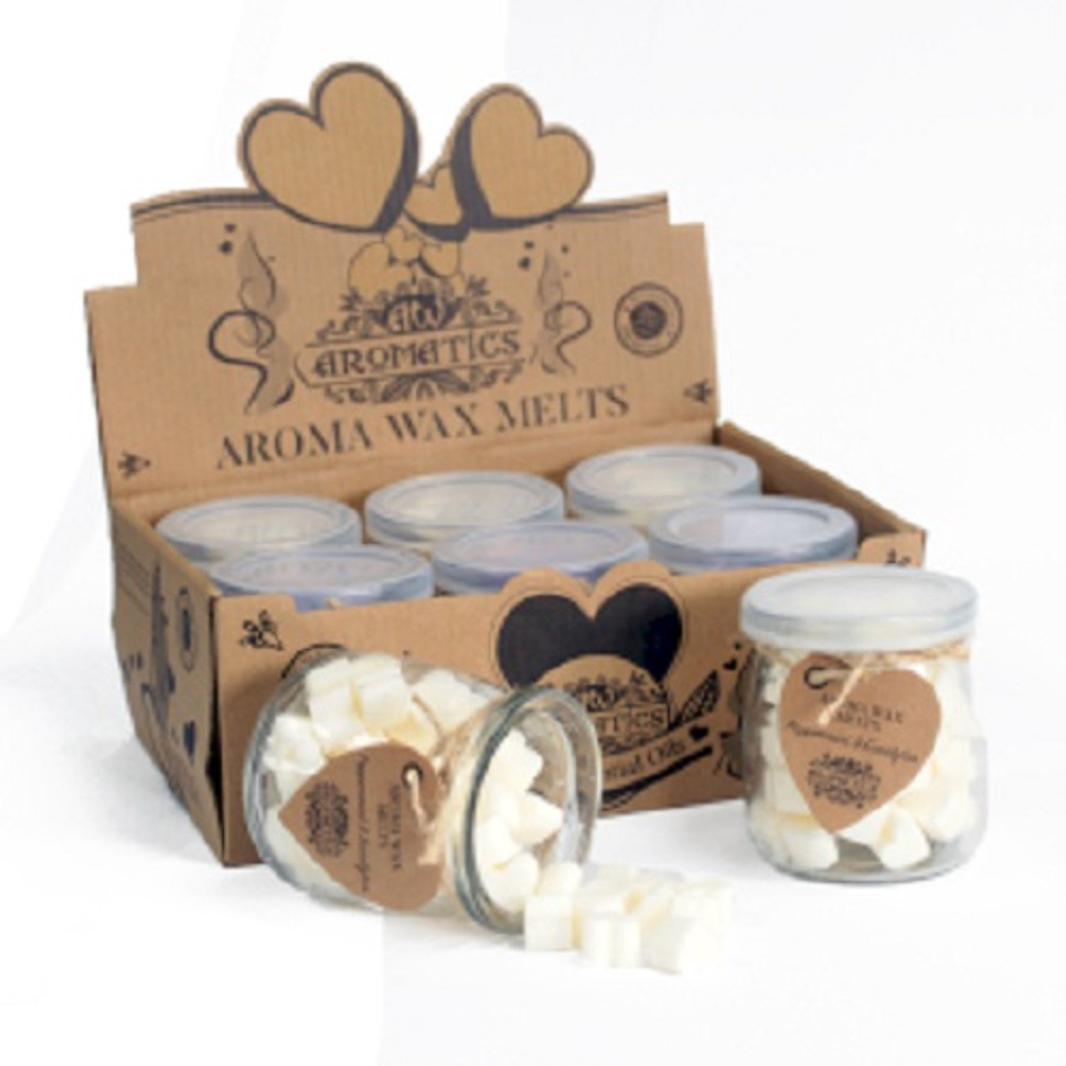 Aroma Soya Wax Melts Pepermunt en Eucalyptus - 6 x 15 stuks