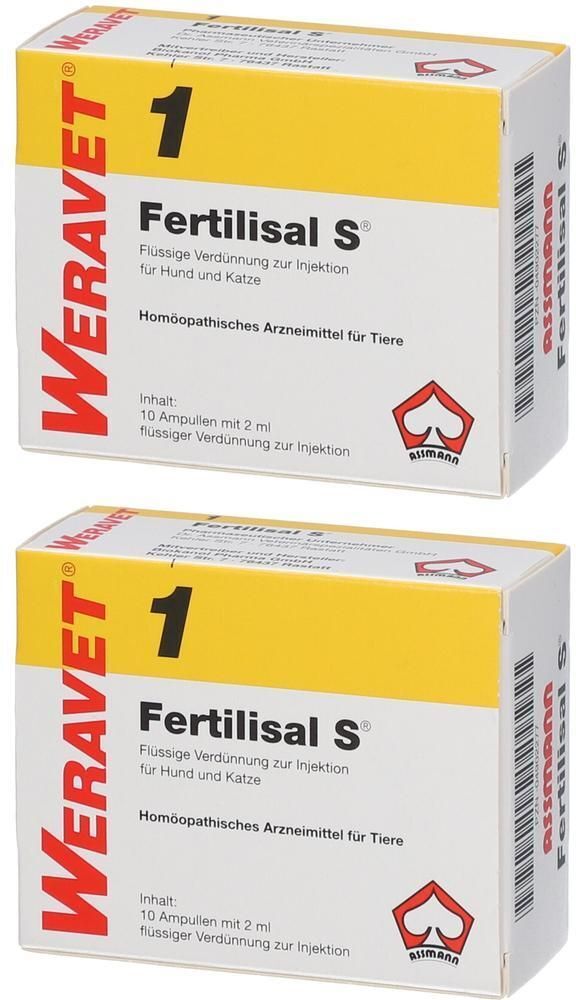 WERAVET Fertilisal S1 Amp.f.Hunde/Katzen/Heim-u.Zootiere 2x 2x10x2 ml Ampullen