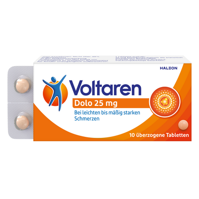 Haleon Germany GmbH VOLTAREN Dolo 25 mg überzogene Tabletten 10 St 00927257