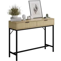 Vicco, Konsolentisch, Lennox mit 2 Schubladen (100 x 30 x 75 cm)
