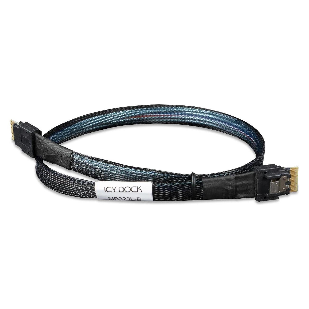 Icydock ICY DOCK Kabel SlimSAS 4i SSF-8654 zu SlimSAS 4i, SFF-8654 Kabel-0,5M (50 cm) (MB323L-B)