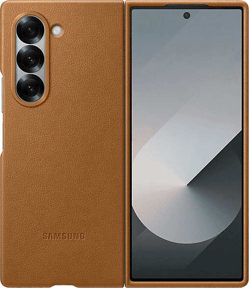 Funda móvil - Samsung Kindsuit Case, Para Galaxy Z Fold6, Cuero vegano, Tan