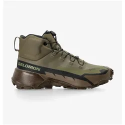 Salomon, Unisex, Wanderschuhe, CROSS HIKE TRACKER GTX - Green / Earth Brown - Green / Earth Brown - UK 9.5 (EU 44) (44), Braun, Grün