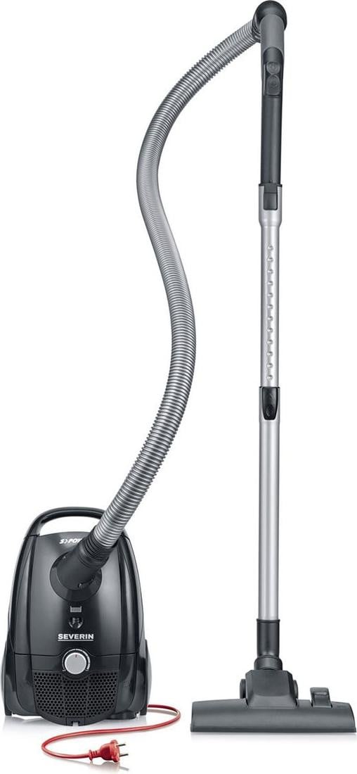 Severin BC 9588 Stofzuigerzakken, 2 liter, Zwart/Grijs