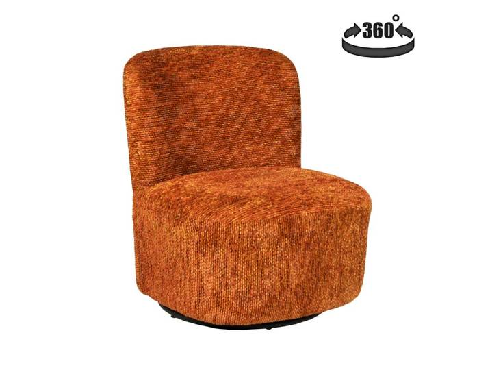 Fauteuil pivotant, terracotta
