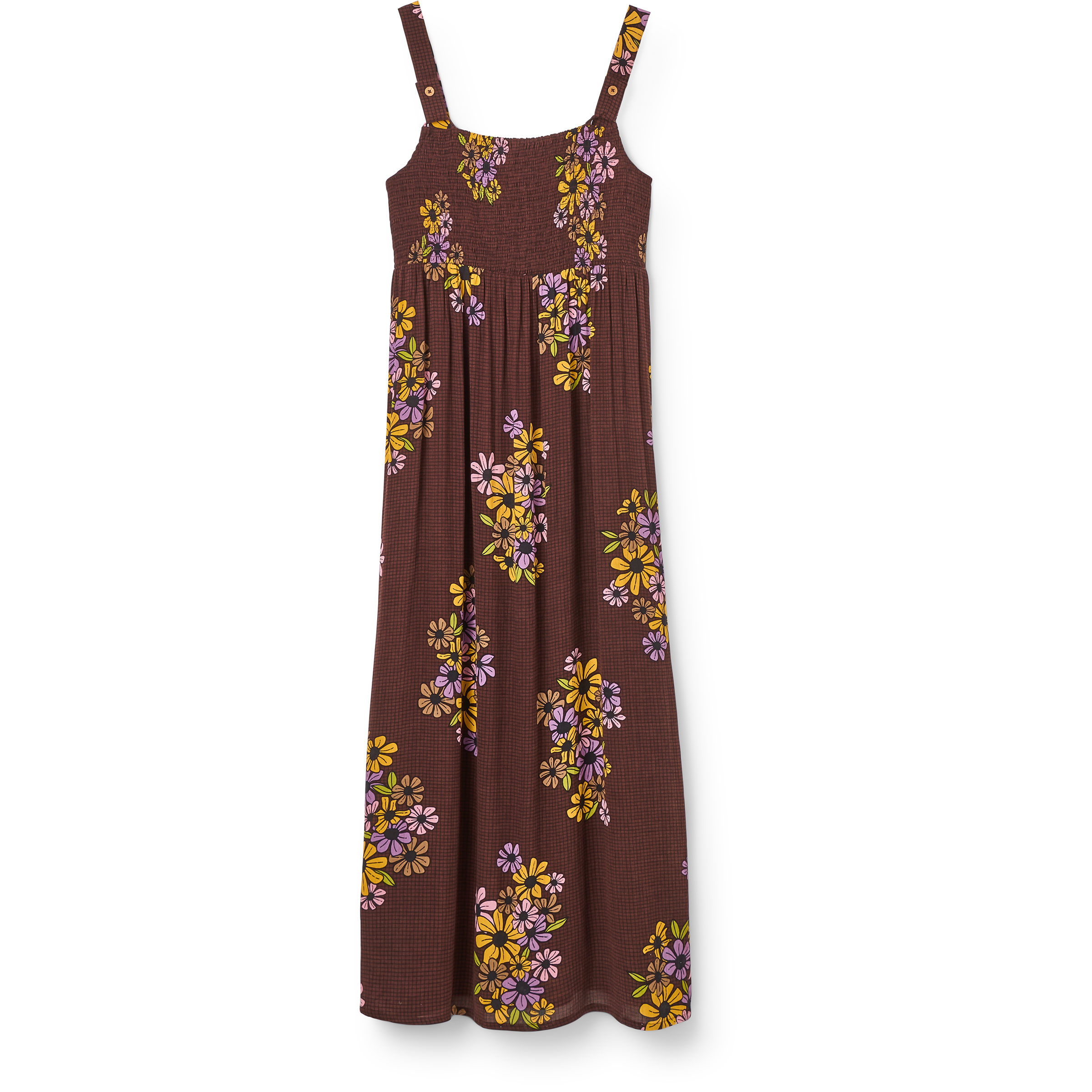 Passenger Soleis Woven Maxi Kleid Damen Kleider braun Größe S Lifestyle Schnell trocknend
