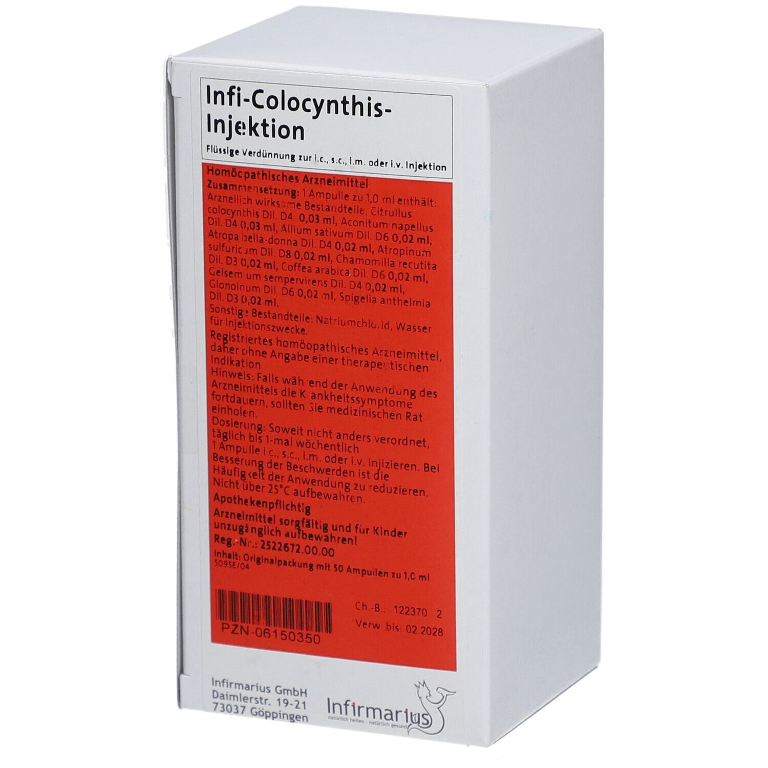 Infi Colocynthis Injektion 50x1 ml Injektionslösung