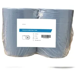 All Care Putztuchtuchrollen | blau | 2-lagig | 36 cm x 360 Meter | 2 Rollen | Papierhandtücher