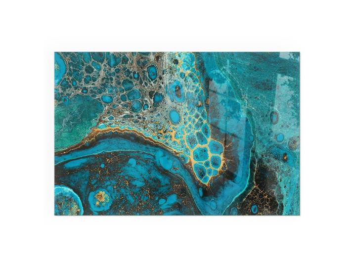 KAMINBODENPLATTE 120x80 cm - Abstraktes organisches Muster