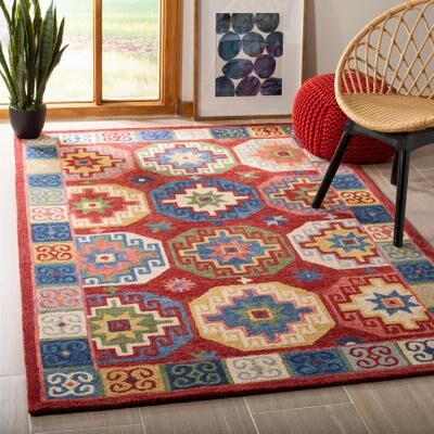 SAFAVIEH Handmade Aspen Louvenia Boho Tribal Wool Rug