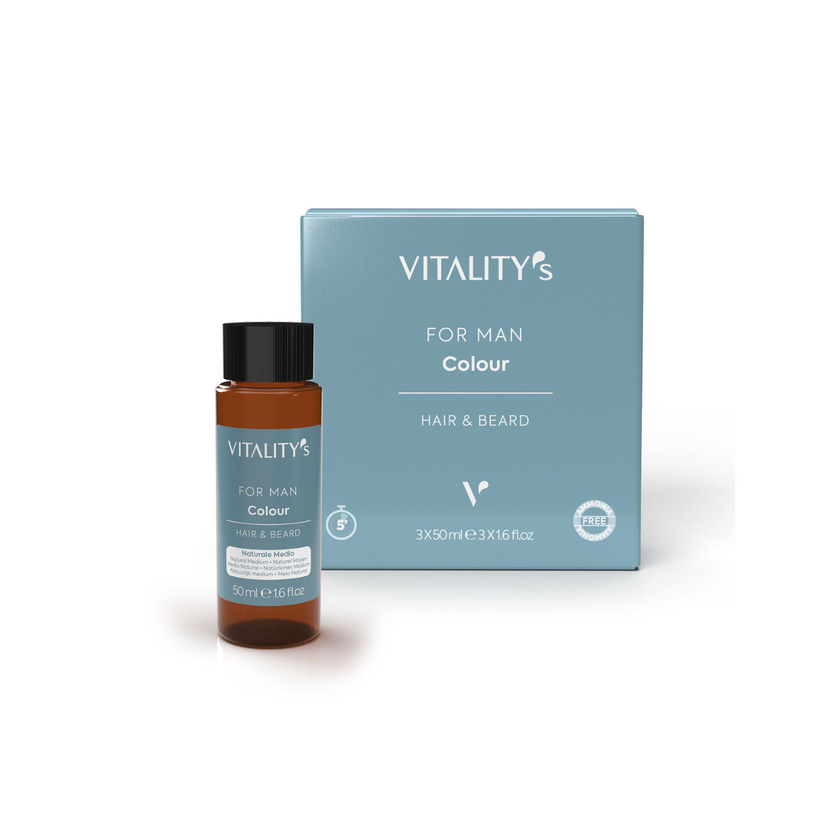 Farmen International Cosmetics Distribution s.p.a. Vitality's for Man Colour Silver 3er Pack 50ml