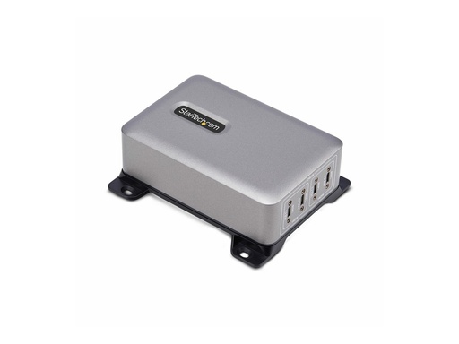 StarTech.com Startech 4-Port USB-C Charger, 240W Total, Single Port 140W EPR - Netzteil - mit Oberflächenmontagehalterung - 240 watt - 5 A - Power Delivery 3.1 - 4 Ausgabeanschlussstellen (USB-C) (424DEU-USB-C-CHARGER)