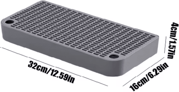 Inspire Picks Clean Step Cat Litter Mat Ramp Waterproof Litter Box Step With Litter Trapping Filter Design dark Gray