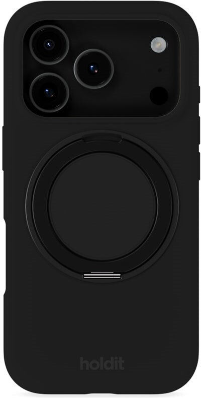 iPhone 18 Pro / 17 Pro Holdit Silikone Stand Cover - Black