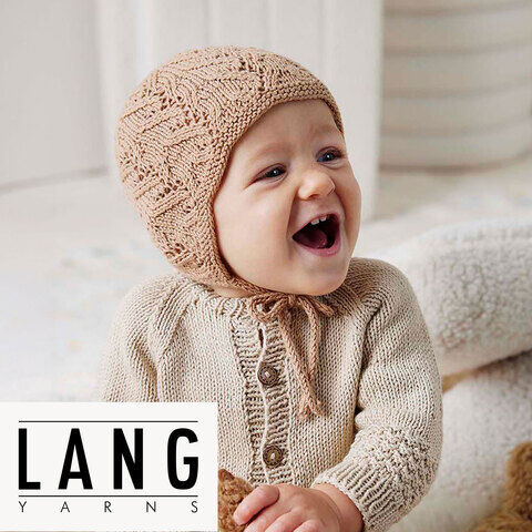 Strickanleitung – Mütze "Jutta" aus Lang Yarns Baby Cotton Naturally Colored